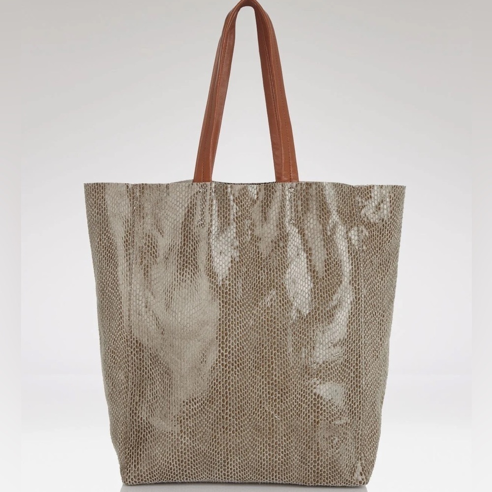 Sorial Rubina North/South Snakeskin Tote